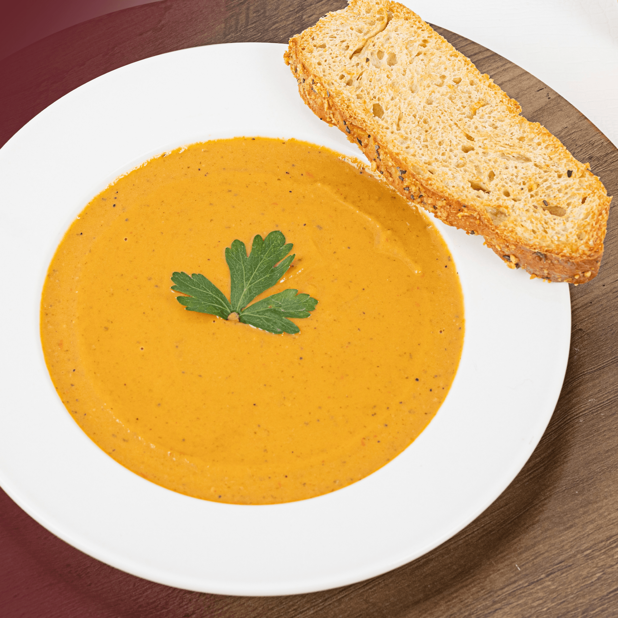 Creamy Pumpkin Soup.