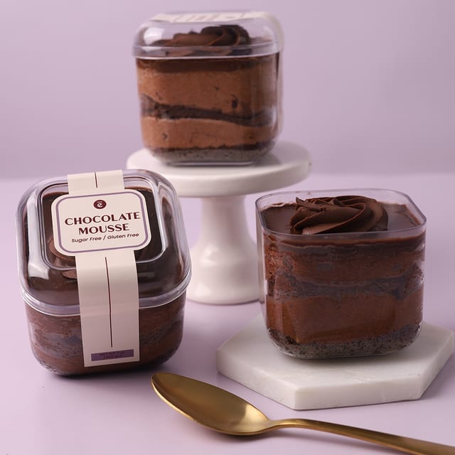 Mousse de Chocolate Gluten/Sugar Free.